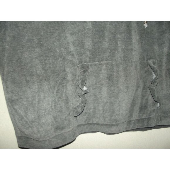 Weekend Suzanne Betro Womens Size 2X Gray Velour Hoodie Drawstring Pocket 2xl - Picture 7 of 9
